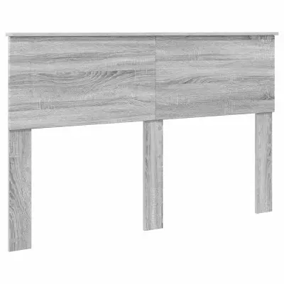 vidaXL Vzglavje z vzglavjem Siva Sonoma 160 cm Konstruiran les