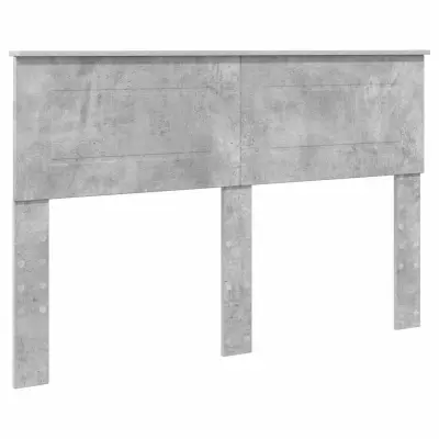 vidaXL Vzglavje z vzglavjem Betonsko siva 140 cm Konstruiran les
