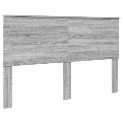 vidaXL Vzglavje z vzglavjem Siva Sonoma 160 cm Konstruiran les