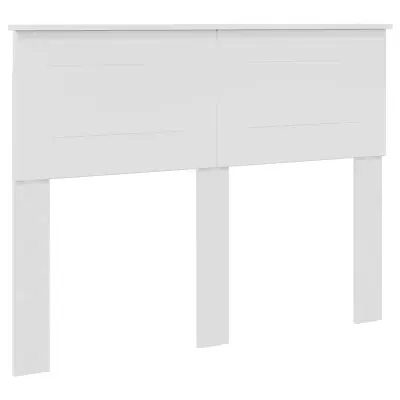vidaXL Vzglavje z vzglavjem Svetlo Belo 120 cm Konstruiran les