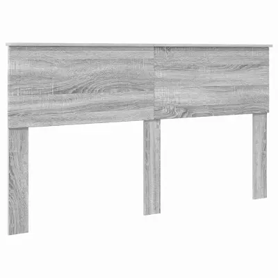 vidaXL Vzglavje z vzglavjem Siva Sonoma 160 cm Konstruiran les