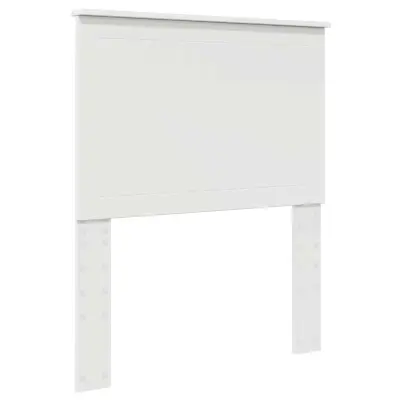 vidaXL Vzglavje z vzglavjem Bela 80 cm Konstruiran les