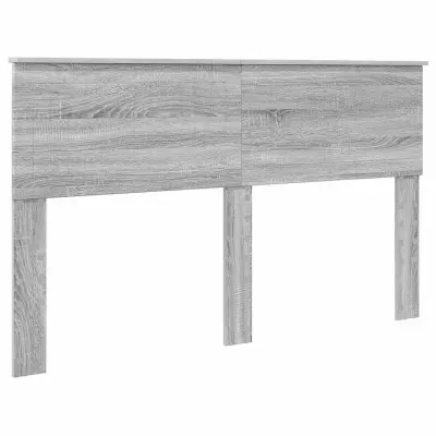 vidaXL Vzglavje z vzglavjem Siva Sonoma 150 cm Konstruiran les