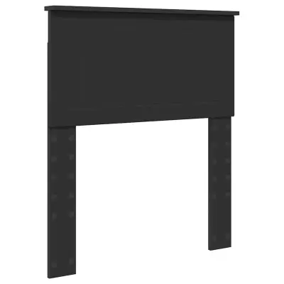 vidaXL Vzglavje z vzglavjem Črna Orehovina 75 cm Konstruiran les