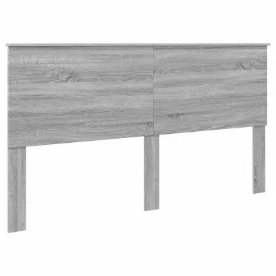 vidaXL Vzglavje z vzglavjem Siva Sonoma 180 cm Konstruiran les