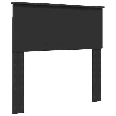 vidaXL Vzglavje z vzglavjem Črna Orehovina 90 cm Konstruiran les