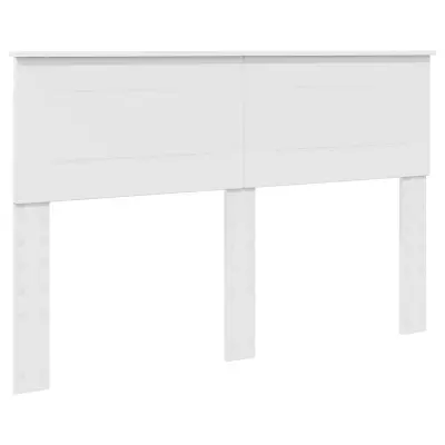 vidaXL Vzglavje z vzglavjem Bela 150 cm Konstruiran les