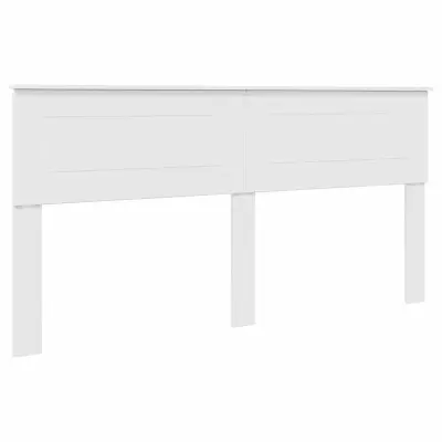 vidaXL Vzglavje z vzglavjem Svetlo Belo 200 cm Konstruiran les