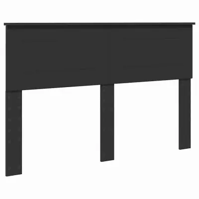 vidaXL Vzglavje z vzglavjem Črna Orehovina 140 cm Konstruiran les
