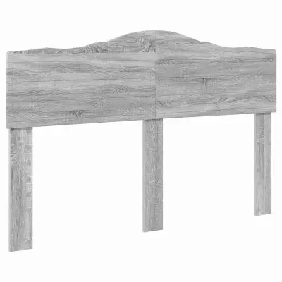 vidaXL Vzglavje z vzglavjem Siva Sonoma 140 cm Konstruiran les
