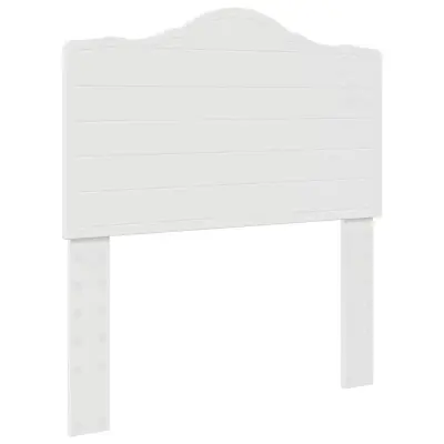 vidaXL Vzglavje z vzglavjem Bela 90 cm Konstruiran les