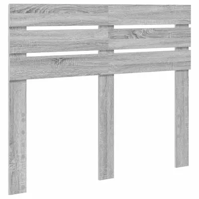 vidaXL Vzglavje z vzglavjem Siva Sonoma 120 cm Konstruiran les