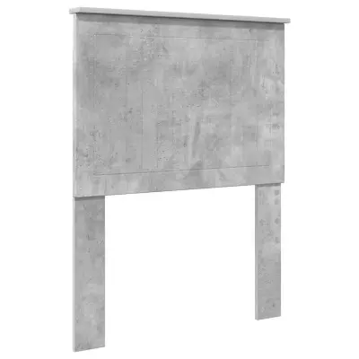 vidaXL Vzglavje z vzglavjem Betonsko siva 75 cm Konstruiran les