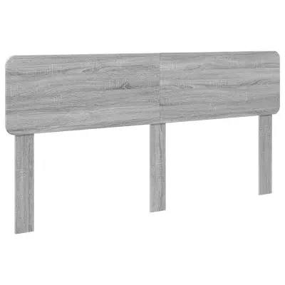 vidaXL Vzglavje z vzglavjem Siva Sonoma 180 cm Konstruiran les