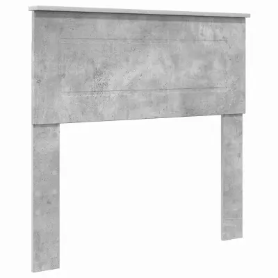 vidaXL Vzglavje z vzglavjem Betonsko siva 80 cm Konstruiran les