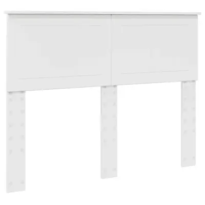 vidaXL Vzglavje z vzglavjem Svetlo Belo 120 cm Konstruiran les