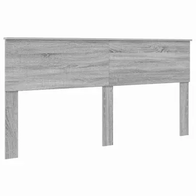 vidaXL Vzglavje z vzglavjem Siva Sonoma 180 cm Konstruiran les