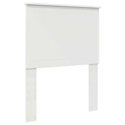 vidaXL Vzglavje z vzglavjem Bela 75 cm Konstruiran les