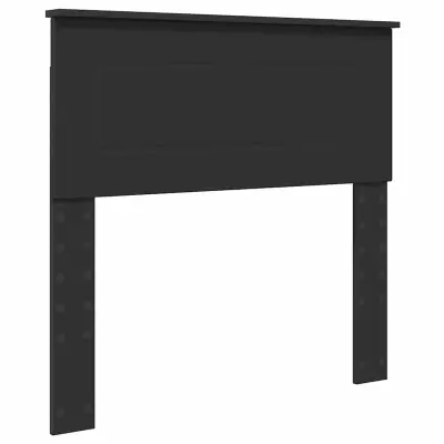 vidaXL Vzglavje z vzglavjem Črna Orehovina 80 cm Konstruiran les