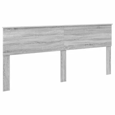 vidaXL Vzglavje z vzglavjem Siva Sonoma 200 cm Konstruiran les
