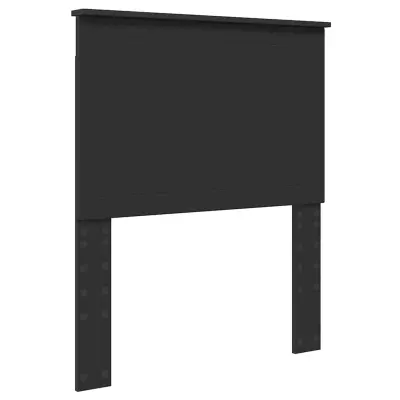 vidaXL Vzglavje z vzglavjem Črna Orehovina 80 cm Konstruiran les