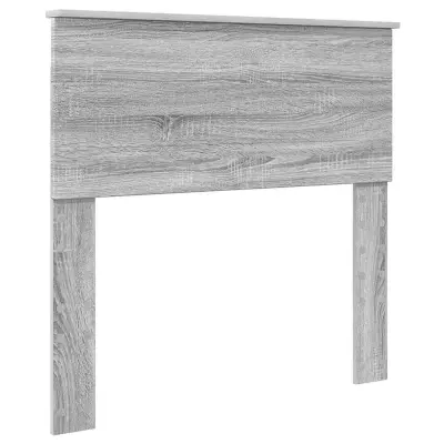 vidaXL Vzglavje z vzglavjem Siva Sonoma 80 cm Konstruiran les