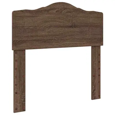 vidaXL Vzglavje z vzglavjem Rjav hrast 80 cm Konstruiran les