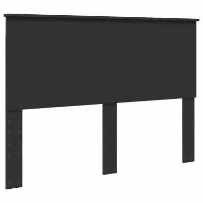 vidaXL Vzglavje z vzglavjem Črna Orehovina 140 cm Konstruiran les