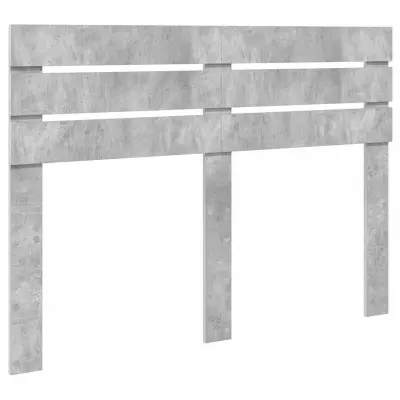 vidaXL Vzglavje z vzglavjem Betonsko siva 150 cm Konstruiran les