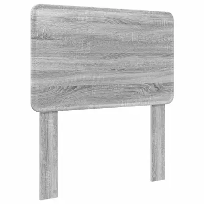 vidaXL Vzglavje z vzglavjem Siva Sonoma 90 cm Konstruiran les