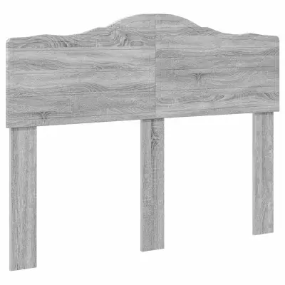 vidaXL Vzglavje z vzglavjem Siva Sonoma 135 cm Konstruiran les