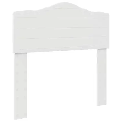 vidaXL Vzglavje z vzglavjem Bela 80 cm Konstruiran les