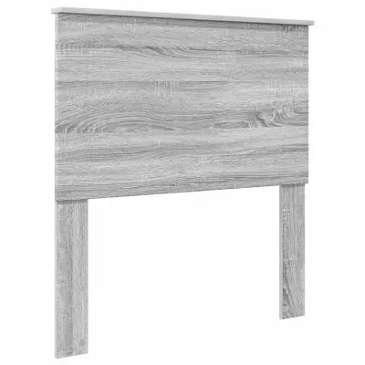 vidaXL Vzglavje z vzglavjem Siva Sonoma 100 cm Konstruiran les