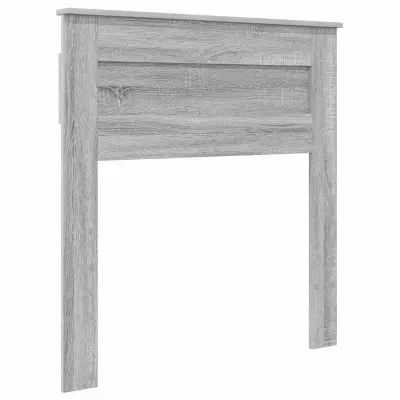 vidaXL Vzglavje z vzglavjem Siva Sonoma 100 cm Konstruiran les