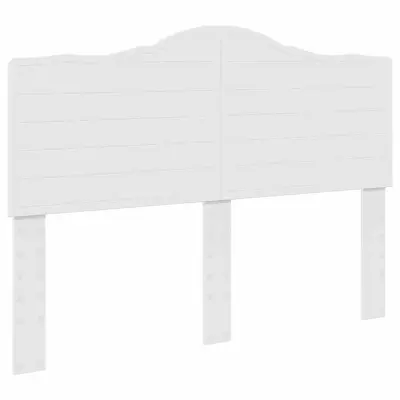 vidaXL Vzglavje z vzglavjem Bela 140 cm Konstruiran les