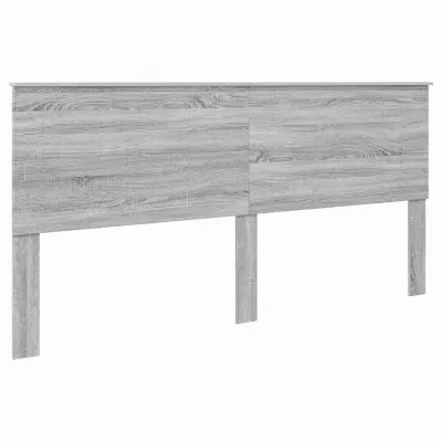 vidaXL Vzglavje z vzglavjem Siva Sonoma 200 cm Konstruiran les