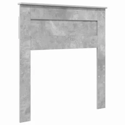 vidaXL Vzglavje z vzglavjem Betonsko siva 75 cm Konstruiran les