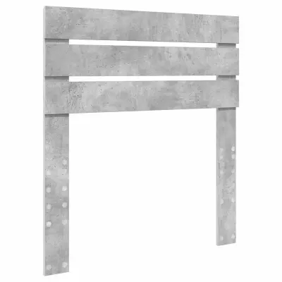 vidaXL Vzglavje z vzglavjem Betonsko siva 80 cm Konstruiran les