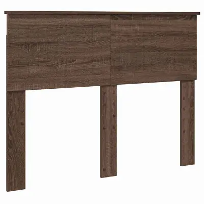 vidaXL Vzglavje z vzglavjem Rjav hrast 120 cm Konstruiran les