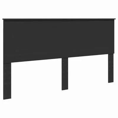 vidaXL Vzglavje z vzglavjem Črna Orehovina 200 cm Konstruiran les