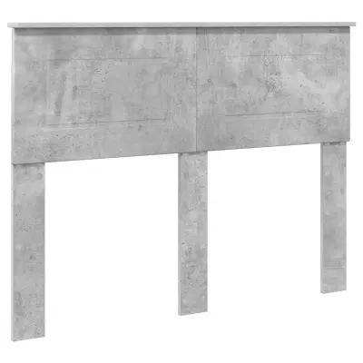 vidaXL Vzglavje z vzglavjem Betonsko siva 120 cm Konstruiran les