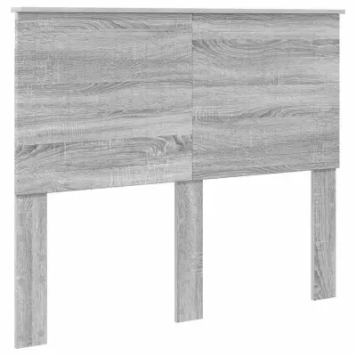 vidaXL Vzglavje z vzglavjem Siva Sonoma 120 cm Konstruiran les