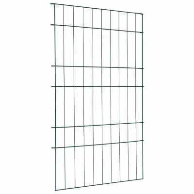 vidaXL Komplet ograje za ribnik 8 pcs Zelena 50 x 80 cm Jeklo