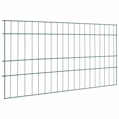 vidaXL Komplet ograje za ribnik 5 pcs Zelena 100 x 50 cm Jeklo