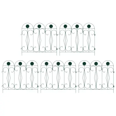 vidaXL Vrtna ograja Rešetka Zelena