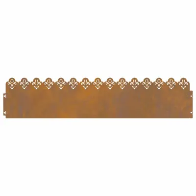 vidaXL Robniki za trato 10 pcs Rjav 103 x 0,05 x 22 cm