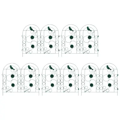 vidaXL Vrtna ograja Rešetka Zelena