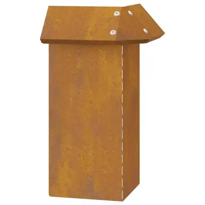 vidaXL Ograja za polže Rjav 13,5 x 13,5 x 25 cm