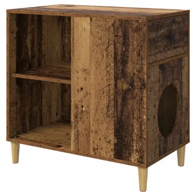 vidaXL Mačja hiša Star les 72 x 42.5 x 70 cm Konstruiran les