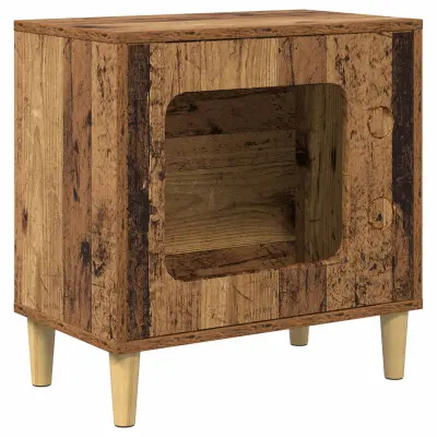 vidaXL Mačja hiša Star les 51 x 30 x 52 cm Konstruiran les